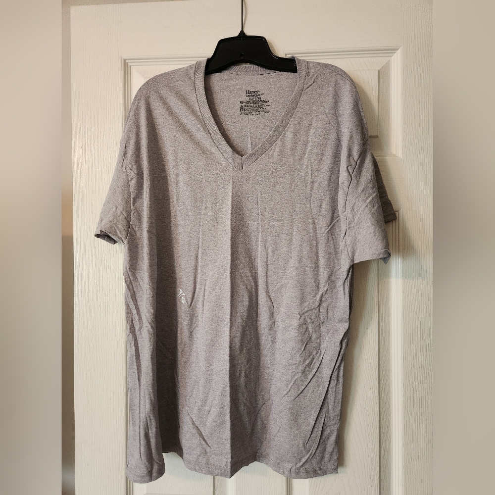 Hanes Gray Short Sleeve Tee NWOT